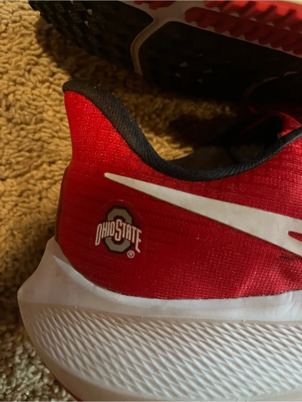Nike Air Zoom Pegasus Ohio State Buckeyes Red Running Shoes Men’s 11.5